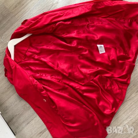 Червен тренч, тренчкот, шлифер, дамски, размер S, снимка 2 - Шлифери - 43116764