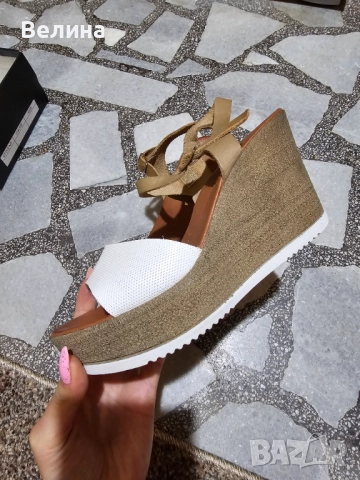 Дамски сандали на платформа , снимка 4 - Сандали - 51453089