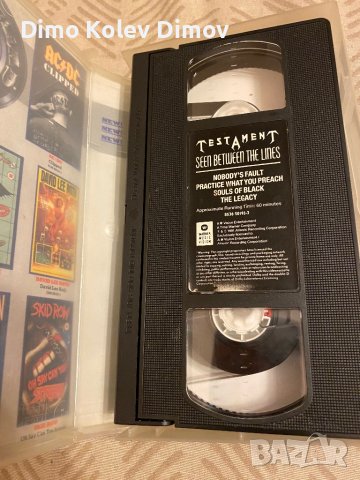 TESTAMENT Ulta Rare VHS, Видео Касета., снимка 4 - Други музикални жанрове - 43049656