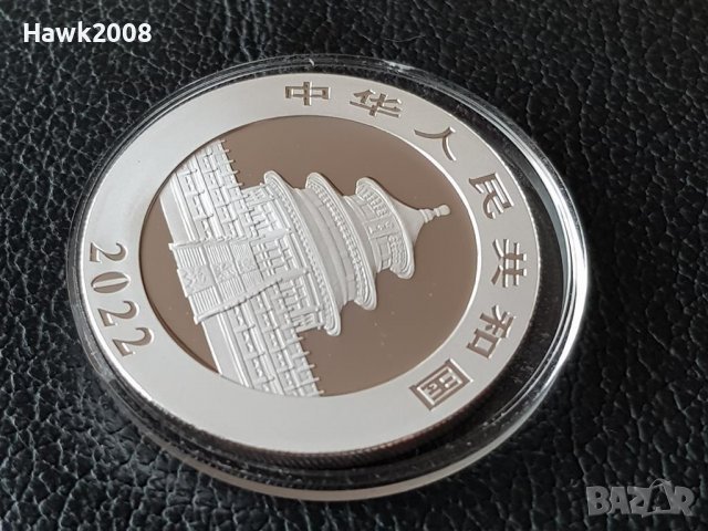 30 грама 10 юана 2022 1 oz унция сребърна монета Китайска панда 2022, снимка 5 - Нумизматика и бонистика - 39976180