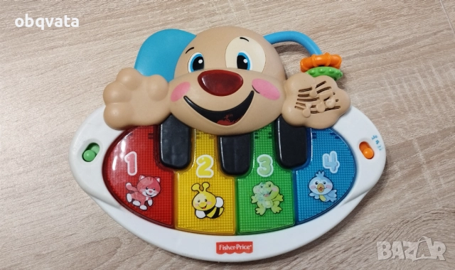 Fisher Price - Образователно пиано КУЧЕНЦЕ на български език Puppy Piano