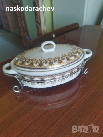 Купа с капак рисувана керамика 