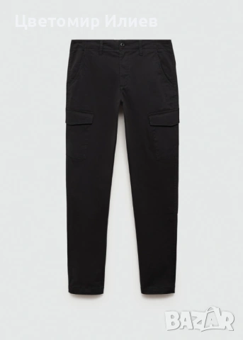 Черен панталон Манго за момчета