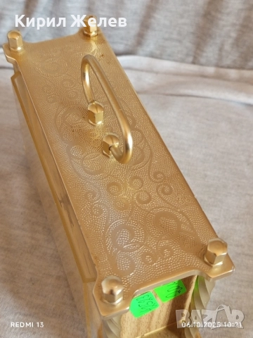 Стар механичен будилник СЛАВА СССР перфектно състояние много красив 42523, снимка 5 - Антикварни и старинни предмети - 51958657