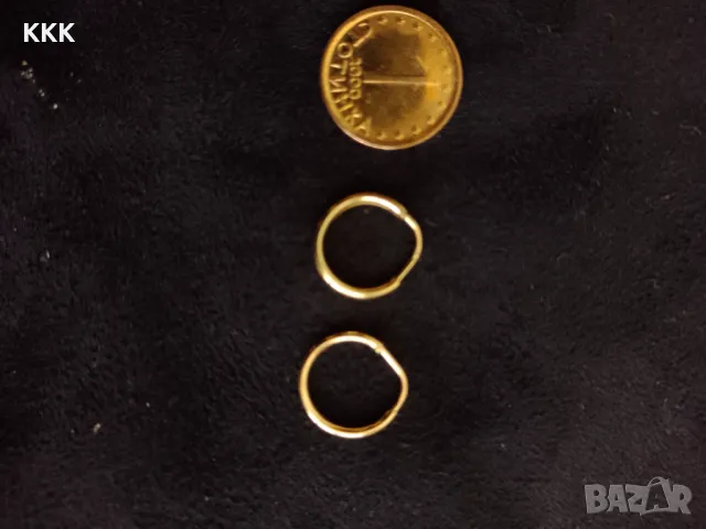 Златни обеци , детски.