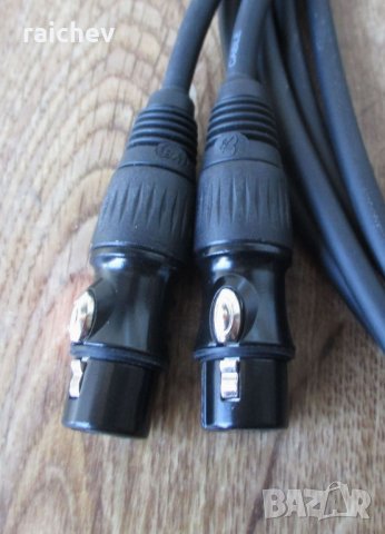 ★ █▬█ █ ▀█▀ ★ Балансирани кабели Канон /XLR/ женски към чинч – възпроизвеждащ., снимка 5 - Други - 35491604