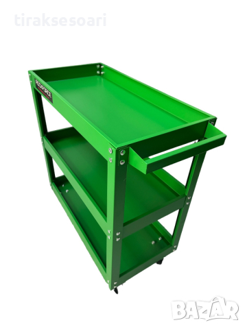 Немска Количка за инструменти с 3 Рафта и спирачки ROCKFORCE, снимка 2 - Други инструменти - 44909085