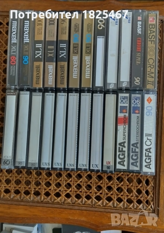 Лот 25 аудио касети хром SONY MAXELL AGFA BASF FUJI