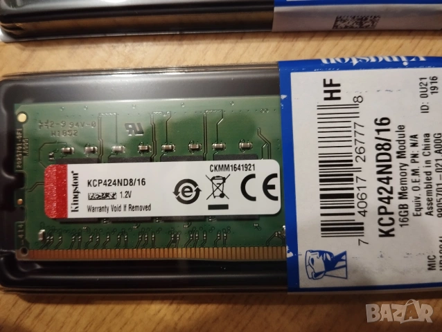 DDR4 32Gb (2 x 16Gb) 2400MHz Kingston НОВИ , снимка 3 - RAM памет - 53261193