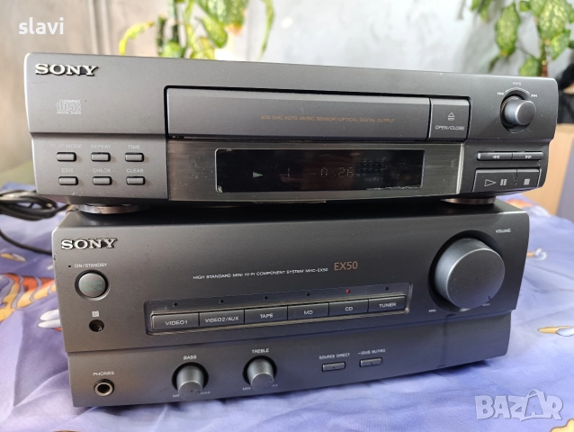 Усилвател и CD SONY EX-50, снимка 11 - Ресийвъри, усилватели, смесителни пултове - 52840567