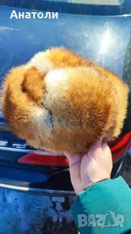 Шапка калпак от лисица , снимка 2 - Шапки - 49243044