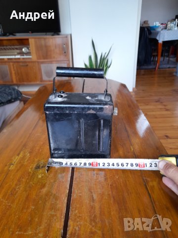 Стара миньорска лампа,фенер #3, снимка 2 - Антикварни и старинни предмети - 37633626