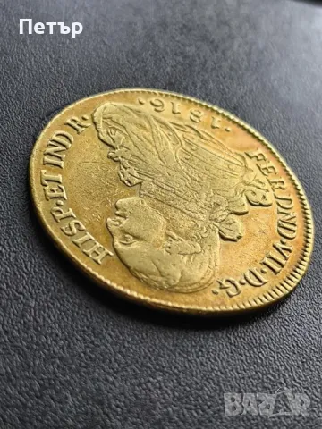 8 Ескудо 1816 година , снимка 6 - Нумизматика и бонистика - 49589568