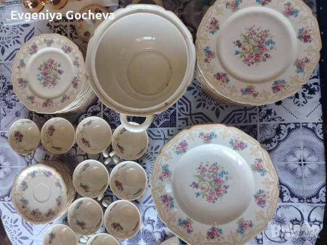 Heinrich Selb Колекционерски висококачествен баварски порцеланов серви, снимка 5 - Колекции - 51748498