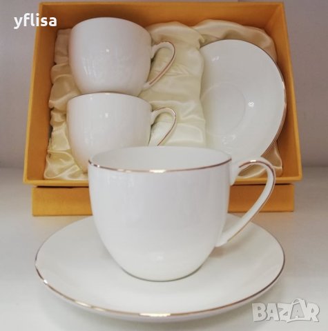 Луксозен комплект чаши за кафе, чай или капучино  , снимка 3 - Други стоки за дома - 8701221