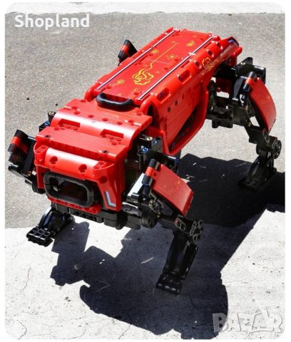 Електрическо куче робот за сглобяване - 936 части с дистаниционно управление, снимка 6 - Конструктори - 43424132
