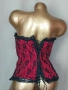 Червен дантелен корсет с черна дантела , снимка 4