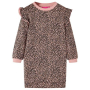 Детска рокля суитшърт, средно розово, 128(SKU:14432