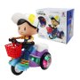 🧒🏼 Детска играчка - Момче на мотор със светещи гуми и музика