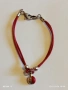 Сребърна гривна с червен конец и висулка КАЛИНКА 🐞 за добър късмет 21101, снимка 2