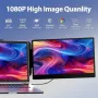 Нов 14 инча IPS FHD 1080P HDMI/USB-A/Type-C Лаптоп Монитор Екстендер, снимка 1