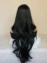 Дълга черна перука без бретон, снимка 6