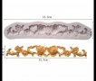 цветя и рози борд кант силиконов молд декорация за торта фондан,тесто гъмпейст украса шоколад мъфини, снимка 4