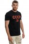 Нова черна мъжка тениска с трансферен печат СССР, Русия, снимка 8