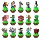 15 бр Майнкрафт Minecraft къси картонени топери топер за торта мъфини, снимка 2