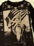 Тениска с дълъг ръкав памук с еластан, с Мерлин Монро в  USA вариант , изчистен гръб в черно., снимка 3