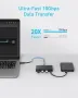 Нов USB-C Хъб Anker, 4 порта, 10Gbps, 100W PD за MacBook, iPad, Dell, снимка 5