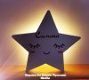 Персонална нощтна лампа звездичка с име по поръчка, снимка 3