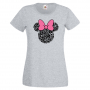 Дамска тениска Minnie Head 6 Подарък,Изненада,Рожден ден,, снимка 4
