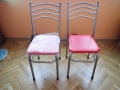 2бр. метални стола с тапицирана седалка, снимка 1