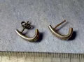 Стари ПОСРЕБРЕНИ БРОНЗОВИ РЕТРО СТИЛ ОБЕЦИ РЪЧНА ИЗРАБОТКА 30361, снимка 5