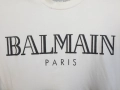Л / ХЛ Оригинална Balmain Дамска Туника Тениска Бяла Черна Еластичен памук, снимка 4