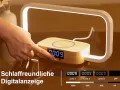 Нощна лампа с безжично зарядно устройство 10 W, RGB 7 цвята Безстепенно затъмняване и сензорно упр., снимка 4