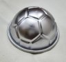 9 см футболна топка Полу сфера Алуминиева форма за шоколад, снимка 3