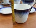 Порцеланов сервиз за чай кобалт и сребро , снимка 4