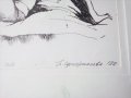 Картина туш перо литография Невена Серафимова 1988 г, снимка 3