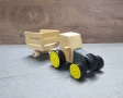 Декоративен дървен трактор с ремарке DMAR 303M3A, снимка 1
