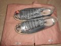 Miu Miu Silver Crystal Swarovski Leather Sneakers, снимка 1 - Дамски ежедневни обувки - 26638146
