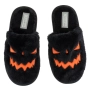 Halloween / Хелоуин пухени пантофи с тиквено лице, черно и оранжево_1242917, снимка 2