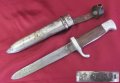 Много Рядък Нож с кания Бранник маркиран, снимка 13