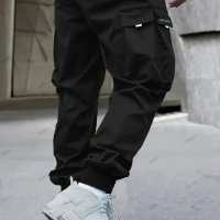 Мъжки ежедневни карго панталони в уличен стил с голям размер, 3цвята, снимка 16 - Панталони - 43900188