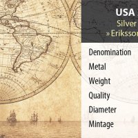 Сребърна монета Американски орел 1 oz Age of Sails Кораб на Eriksson, снимка 2 - Нумизматика и бонистика - 33261861