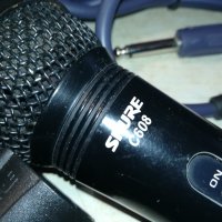 shure c608 profi mic+кабел и държач 2603211004, снимка 2 - Микрофони - 32308086