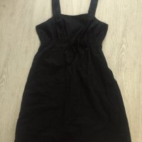 Черна памучна рокля, снимка 4 - Рокли - 33028266