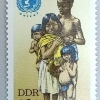 ГДР, 1989 г. - самостоятелна чиста марка, 1*26, снимка 1 - Филателия - 40362955