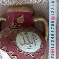 Експонат антикварна, делва,декорация за стена.Ислямско изкуство.Арабска калиграфия., снимка 4 - Антикварни и старинни предмети - 40456656